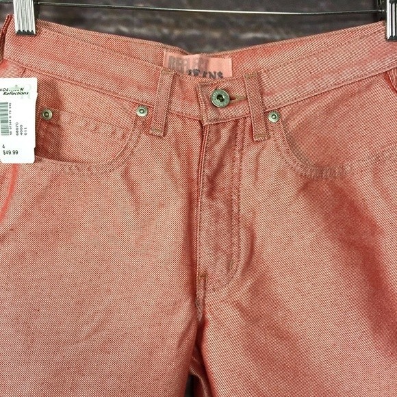 Red Y2K Vintage Reflective Jeans by Reflect Jeans Size 10 - Picture 4 of 8